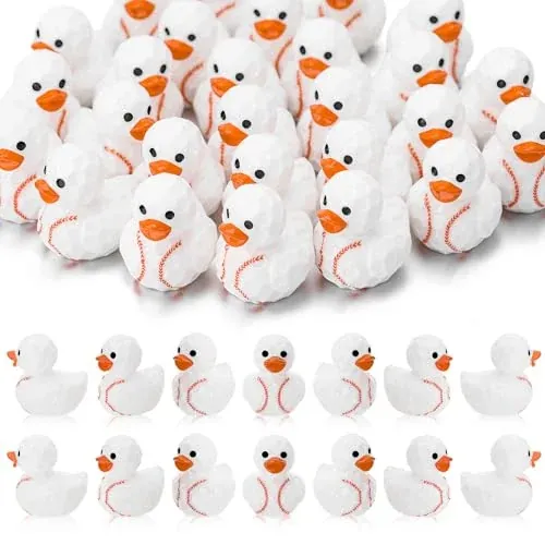 50 Pcs Baseball Ducks Toy Figures