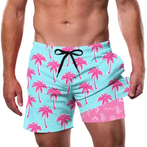 Cozople Men's 5.5-Inch Swim Trunks with Liner