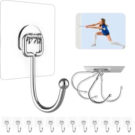 Strjobaili 12-Pack Large Heavy Duty Adhesive Hooks