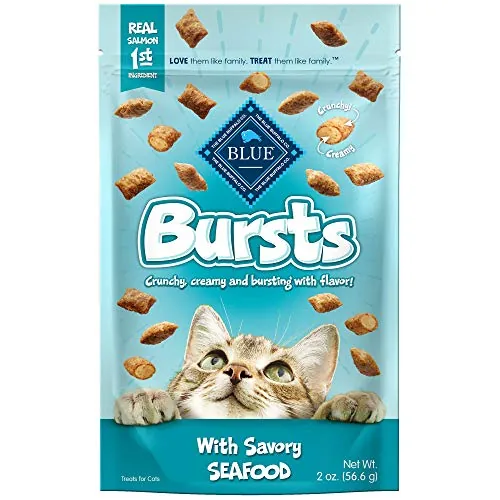 Blue Buffalo Bursts Seafood Crunchy & Creamy Cat Treats 6-Pack