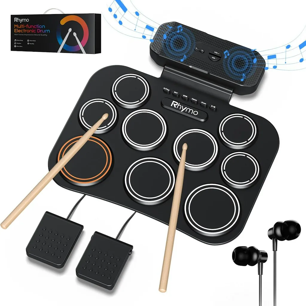 Rhymo 9-Pad Portable Electronic Drum Set