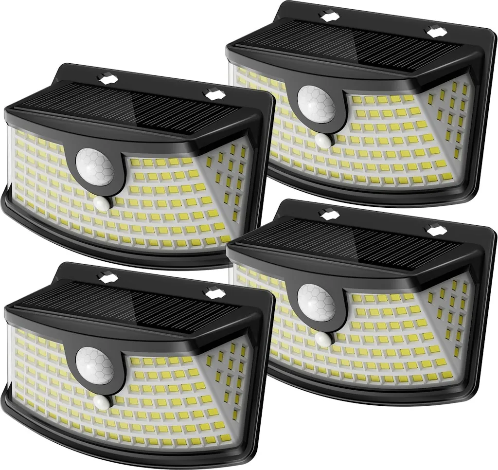 Solar Motion Sensor Light 4-Pack