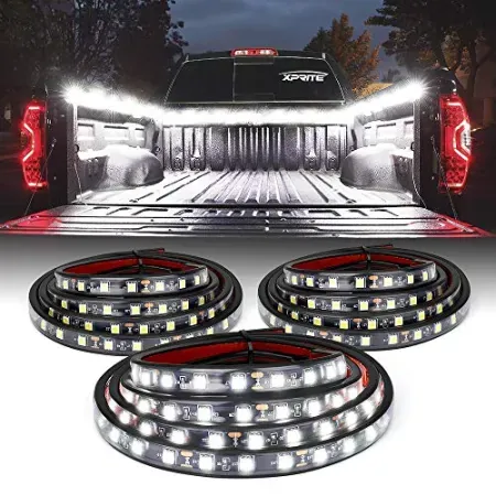 3-Piece Xprite 60" White LED Truck Bed Lights Strip Kit