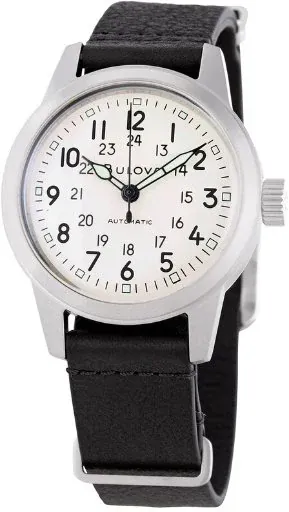BULOVA Hack Automatic Ivory Dial 38mm Men's Watch