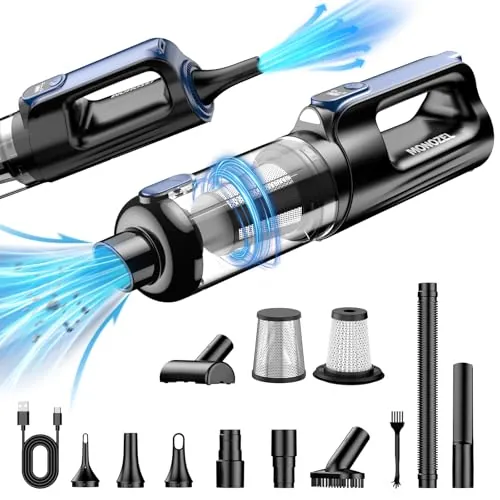 MONOZEL Handheld Car Vacuum & Air Duster 2 in 1