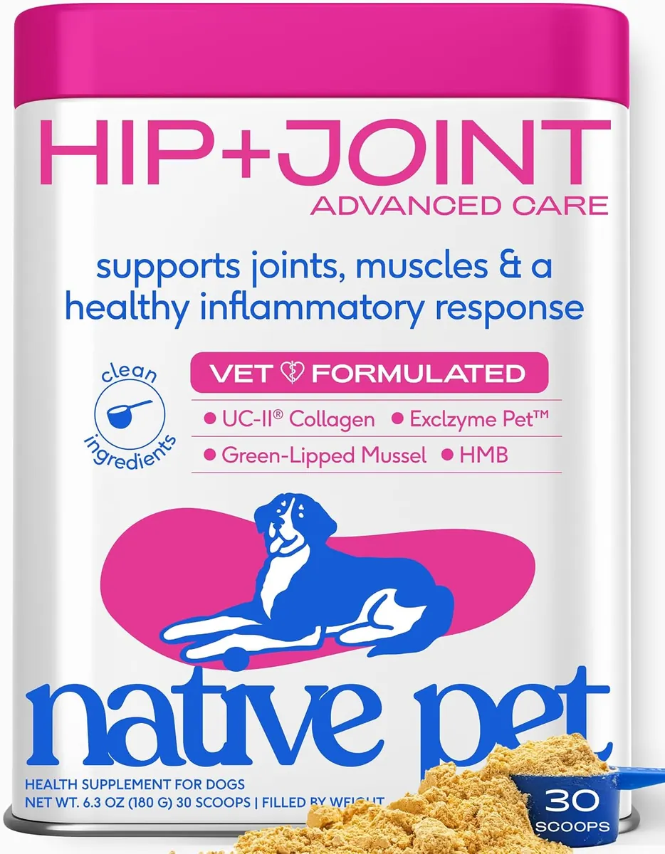 Native Pet Hip & Joint Advanced Care Powder 30 Scoops