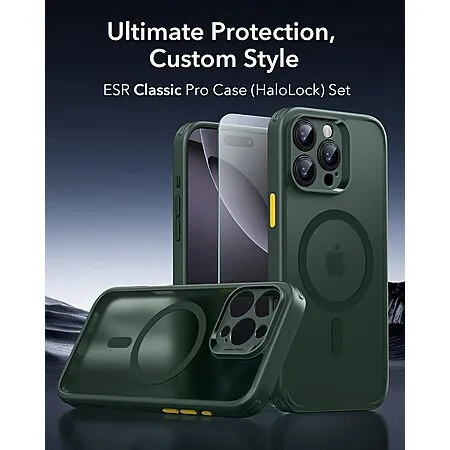 ESR for iPhone 16 Pro Max Translucent Matte Case + Screen Protector (Green)