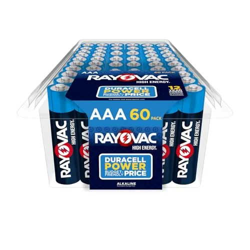 Rayovac High Energy AAA Batteries (60 Pack)