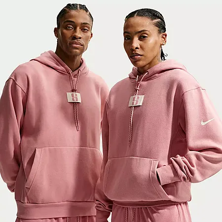 Nike Sabrina Ionescu Fleece Basketball Hoodie (Red Stardust)