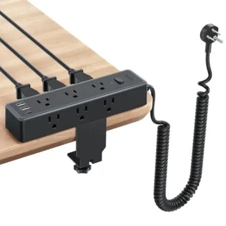 Ntonpower 1200J 12-in-1 Desk Clamp Power Strip