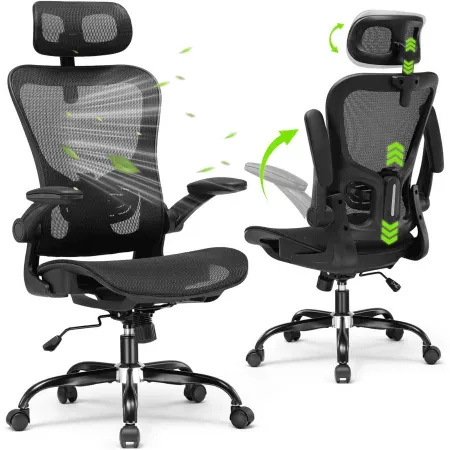 Cloudrest Pro Ergonomic Mesh Office Chair w/ Flip-up Arms