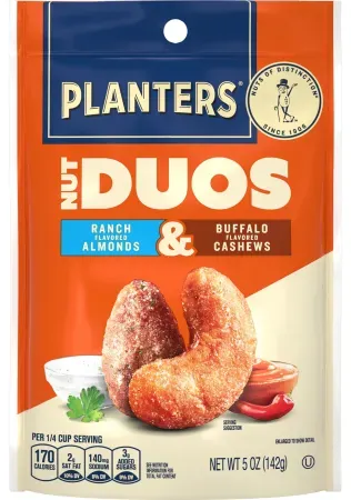 PLANTERS Nut Duos Buffalo Cashew & Ranch Almond (5oz) + $1 Walmart Cash