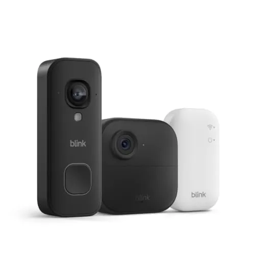 Blink Wired Doorbell 2K+ & Outdoor 4 Camera w/ Sync Module