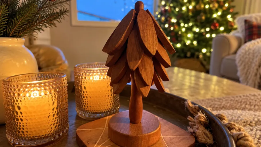 Yuoyar Wooden Coaster Trivet Tree