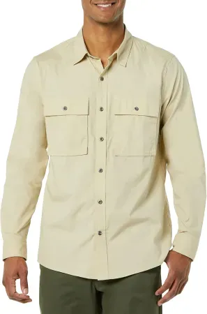 Amazon Essentials Men's Long-Sleeve Two-Pocket Utility Shirt