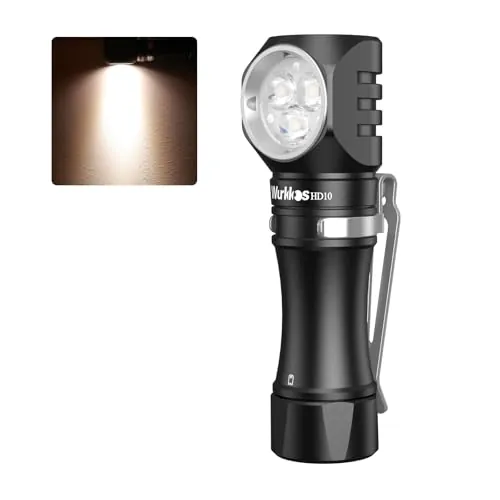 Wurkkos HD10 Mini 1200LM LED Flashlight / Headlamp 4000K