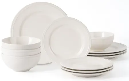12-Piece Mainstays Darby Stoneware Dinnerware Set