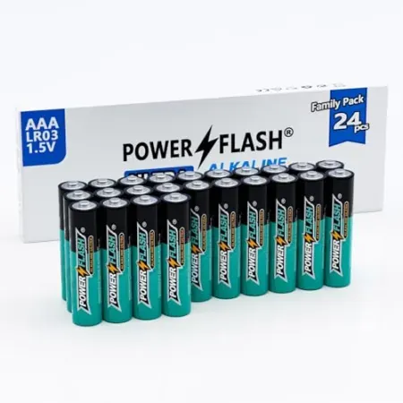 24-Pack Power Flash Alkaline AAA Batteries