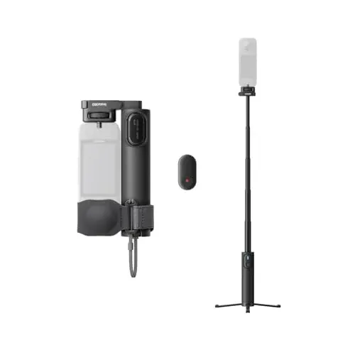 Insta360 Foldable 2-in-1 Selfie Stick Remote Kit with Invisible Stick, Built-in Tripod