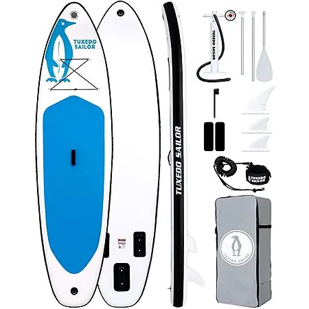 Tuxedo Sailor Inflatable Stand-Up Paddle Board w/ Accessories (2 Colors)