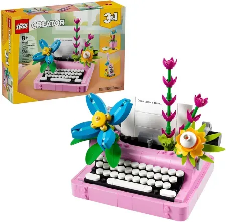 LEGO Creator 3 in 1 Typewriter with Flowers Building Set