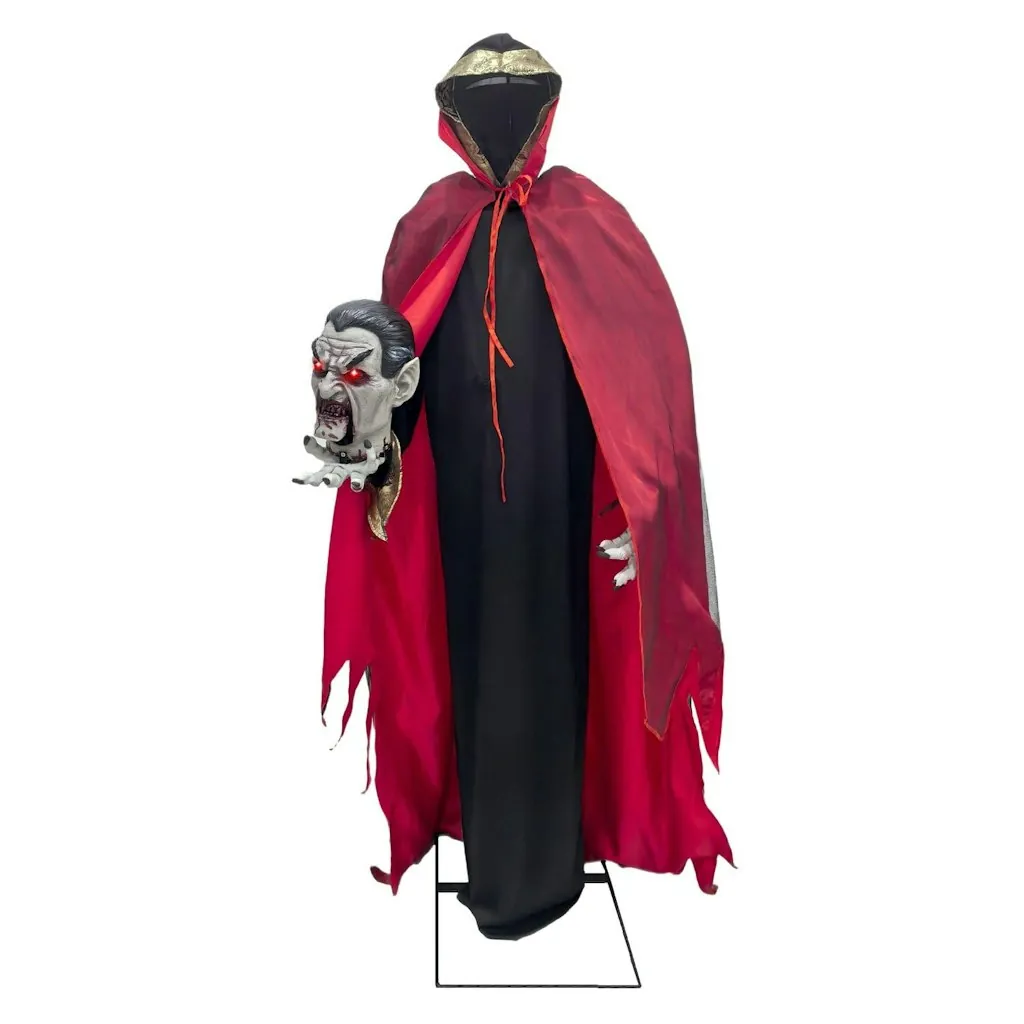 Haunted Hill Farm Decapitated Vampire Holding Head 5.9' Animatronic