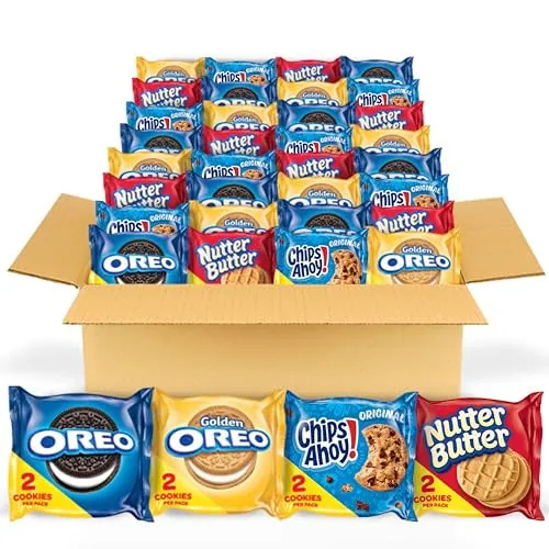 Nabisco Oreo, Chips Ahoy!, & Nutter Butter 56-Count Variety Pack