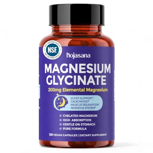 Magnesium Glycinate 200mg For Sleep & Muscle Support