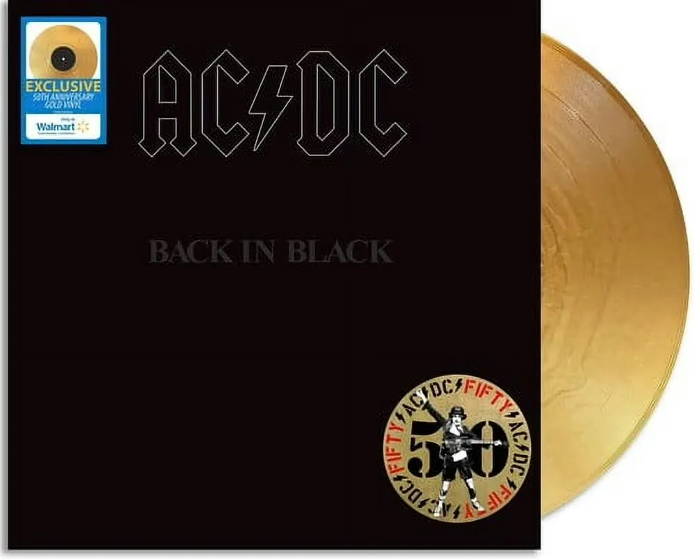 AC/DC Back in Black Walmart Exclusive Gold Vinyl LP