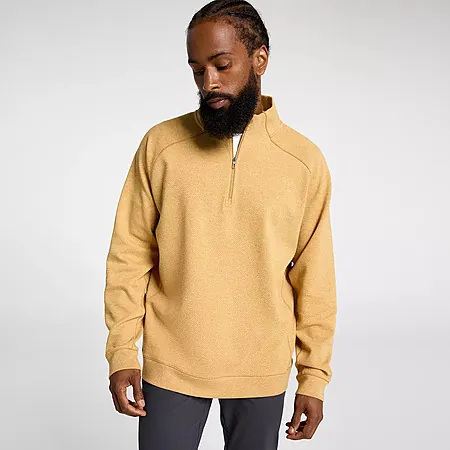 VRST Men's Recharge Pebble Fleece 1/4 Zip (Gold)