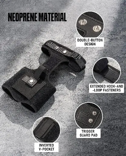 EZshoot Ankle Holster with Magazine Pocket for Deep Concealment