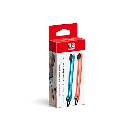Official Nintendo Joy-Con 2 Straps (Light Blue/Red)