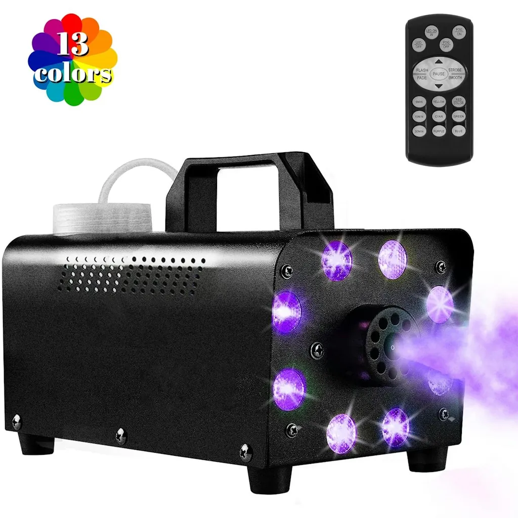 Yexmas 500W 13-Color LED Smoke Machine