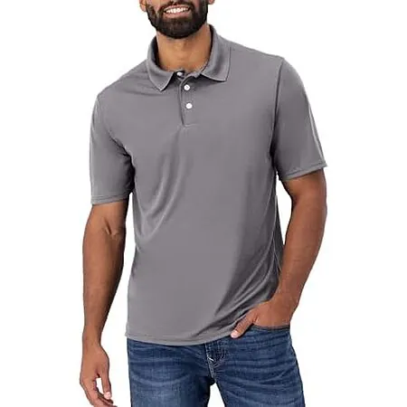 Prime Members: Hanes Men's Cook Dri Polo Shirt (Various Colors)