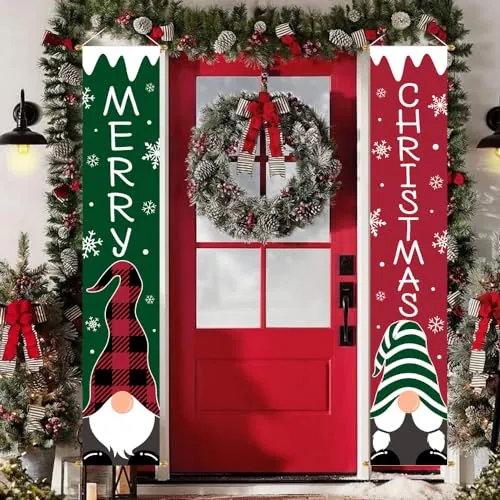 Christmas Porch Sign Banners
