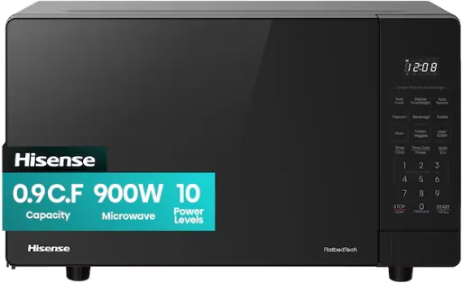 Hisense 0.9-cu ft 900W Flatbed Countertop Microwave