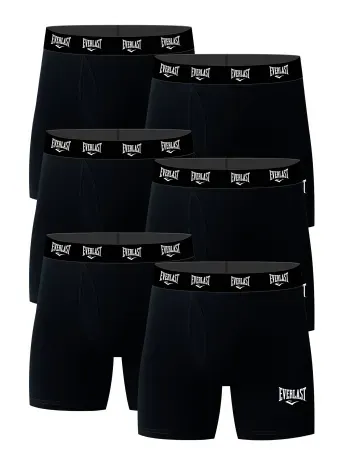 6-Pack Everlast Men's Performance Underwear Stretch Boxer Briefs w/ Fly