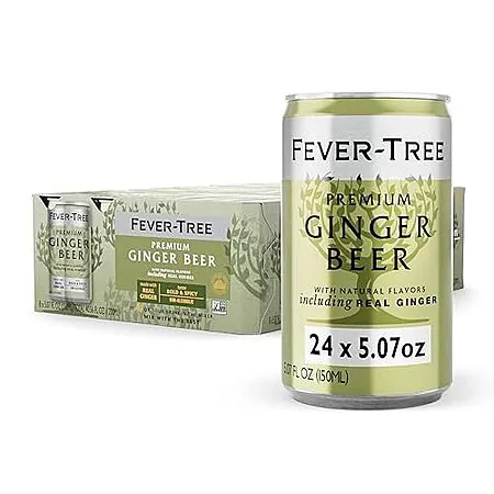 24-Pk 5.07-Oz Fever-Tree Premium Ginger Beer Cans