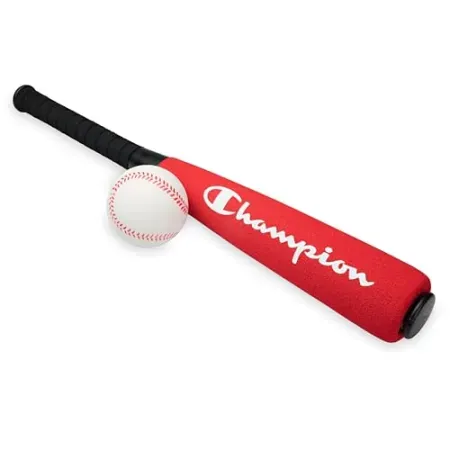 Champion Kid's Foam Bat & Soft Ball Baseball Set