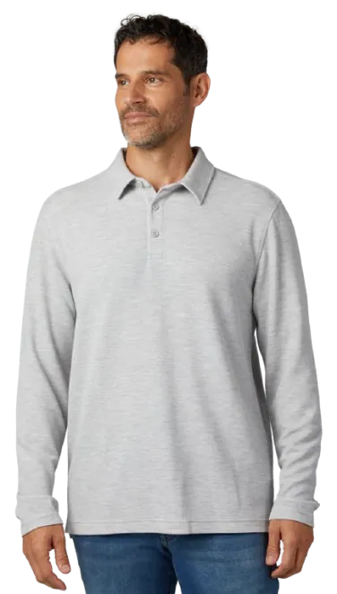 32 Degrees Men's Everyday Comfort Long-Sleeve Polo