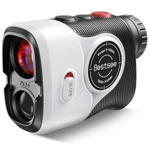 Bestsee 1,500-Yard 7x Golf Laser Rangefinder w/ Slope & Backlight