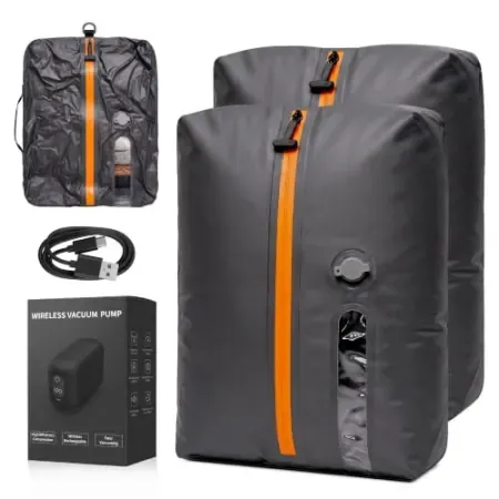 2-Pack 22L Roseek Travel Vacuum Bags with Pump