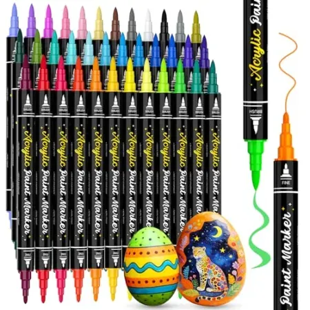 36-Count JR.WHITE Dual Tip Acrylic Paint Markers