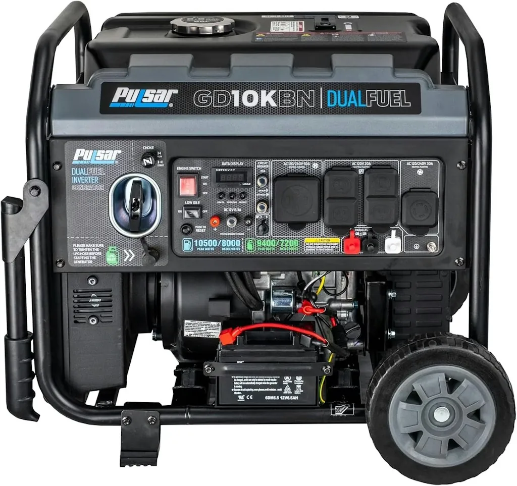 Pulsar 10,500W Dual Fuel Inverter Generator w/ Electric Start