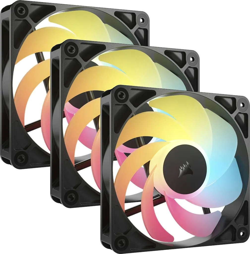 Corsair RS120-R ARGB 120mm PWM Reverse Case Fans 3-Pack