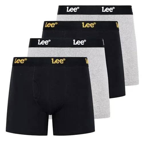 Lee Men's 4-Pack Cotton Stretch Boxer Briefs