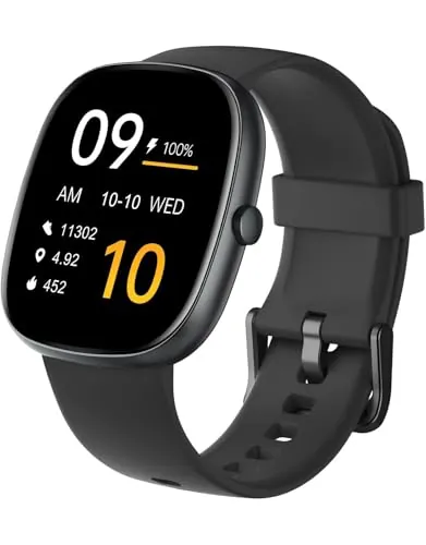 HUAKUA Bluetooth Calling Smart Watch w/ Heart Rate & Blood Oxygen Monitor