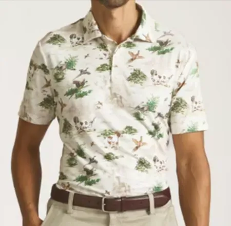 Chaps Men's Everyday Performance Printed Polo