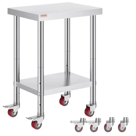 Vevor Mophorn 24" x 18" Stainless Steel Work Table