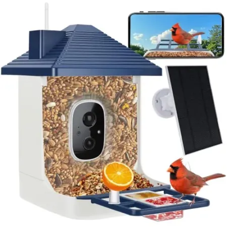 Aprilmin Smart Bird Feeder with 2K HD Camera